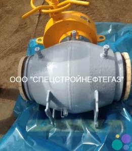 Кран из стали шаровой 11лс60п5 р-с-п-хл DN 200 мм PN 8,0 МПа