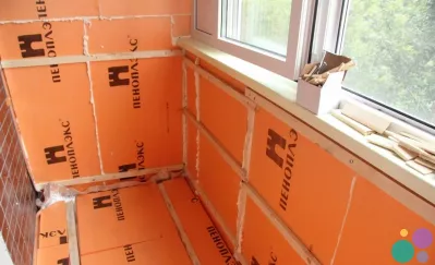 утепление балконов пеноплексом