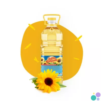 Масло подсолнечное ТМ Дары Кубани