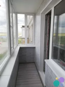 обшивка балконной стены и откосы