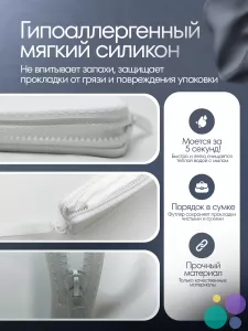 Набор - дневные прокладки для слабых/умеренных/средних месячных и силиконовый футляр для прокладок