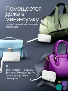 Набор - дневные прокладки для слабых/умеренных/средних месячных и силиконовый футляр для прокладок