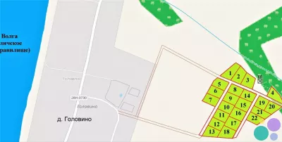 Продаем 22 земельных участка под поселок на Волге