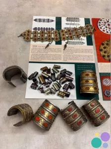 Антикварные серебряные украшения 19 века. Азия.